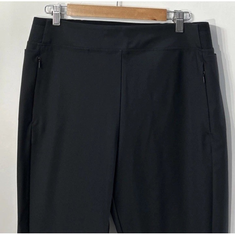 Women's Athleta Stellar Black Trouser Jogger Stretch Performance Slim Sz 16 EC